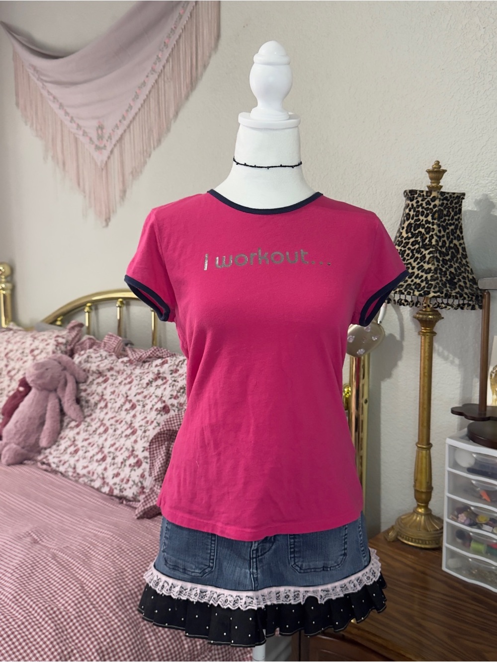 Y2K Gap Workout Ringer Tee - Picture 1 of 6